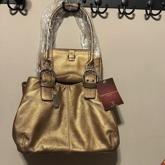 Tignanello Metallic Metallic Broze Shoulder Bag & Wallet Set - Picture 2 of 10